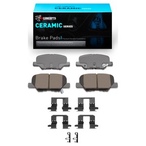 Mazda 6 Brake Pads - Rear - R1 Concepts - R1 Ceramic Pads & Hardware Kit - `13-`25